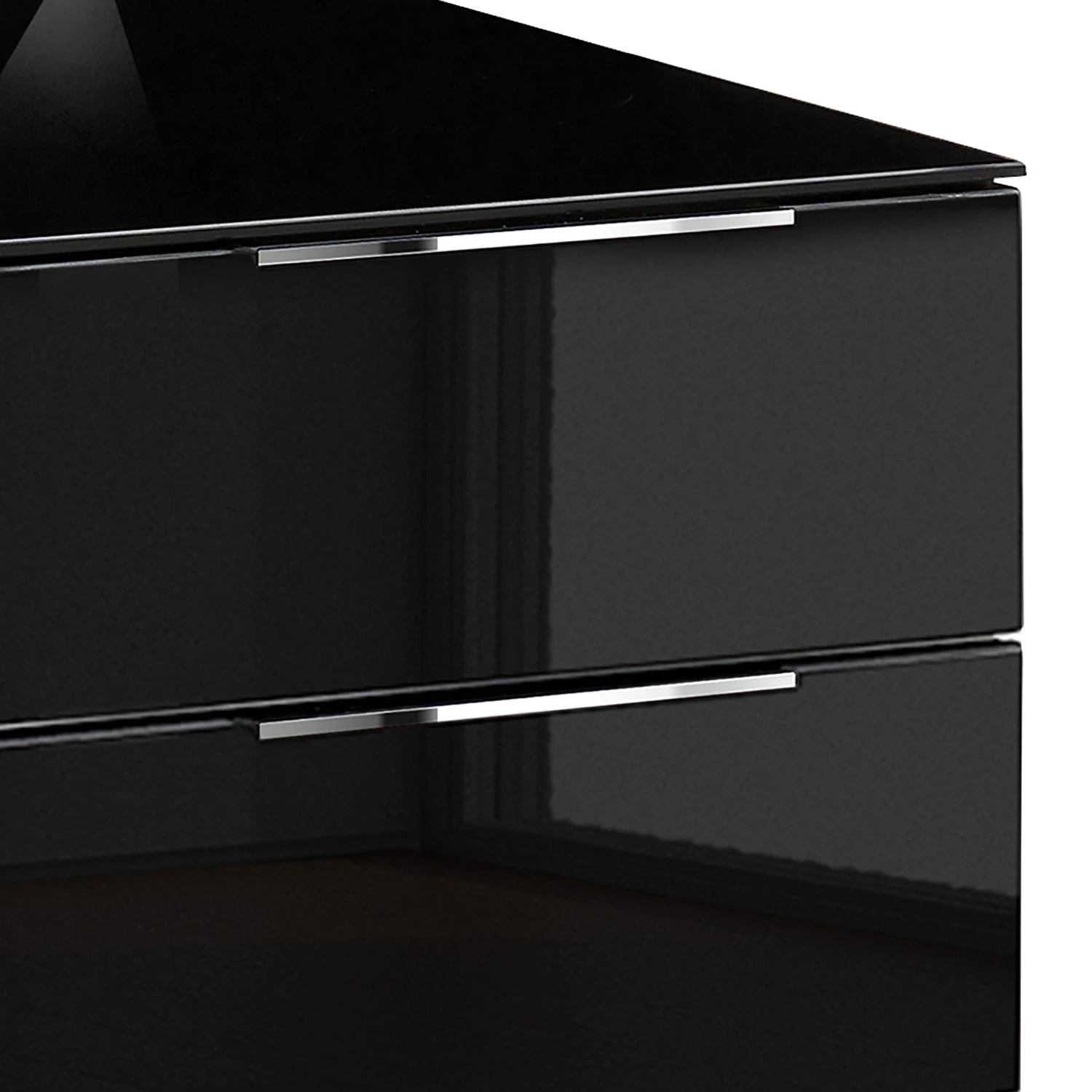 Maja Möbel TV-Lowboard Shino II - Glas Schwarz / Eiche Riviera Dekor 2 Maja Möbel TV-Lowboard Shino II - Glas Schwarz / Eiche Riviera Dekor – Bild 2