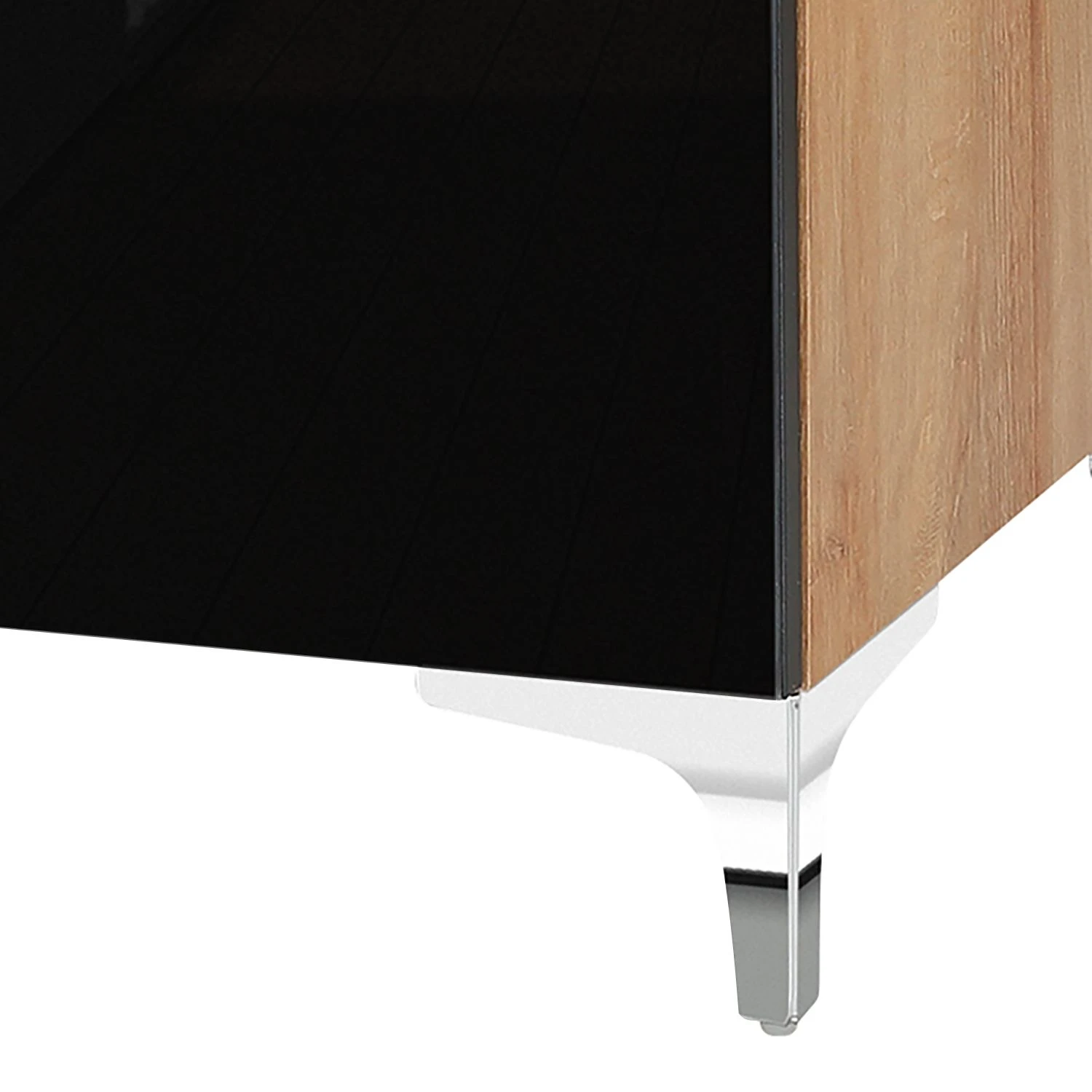 Maja Möbel TV-Lowboard Shino III - Glas Schwarz / Eiche Riviera Dekor 3 Maja Möbel TV-Lowboard Shino III - Glas Schwarz / Eiche Riviera Dekor – Bild 3