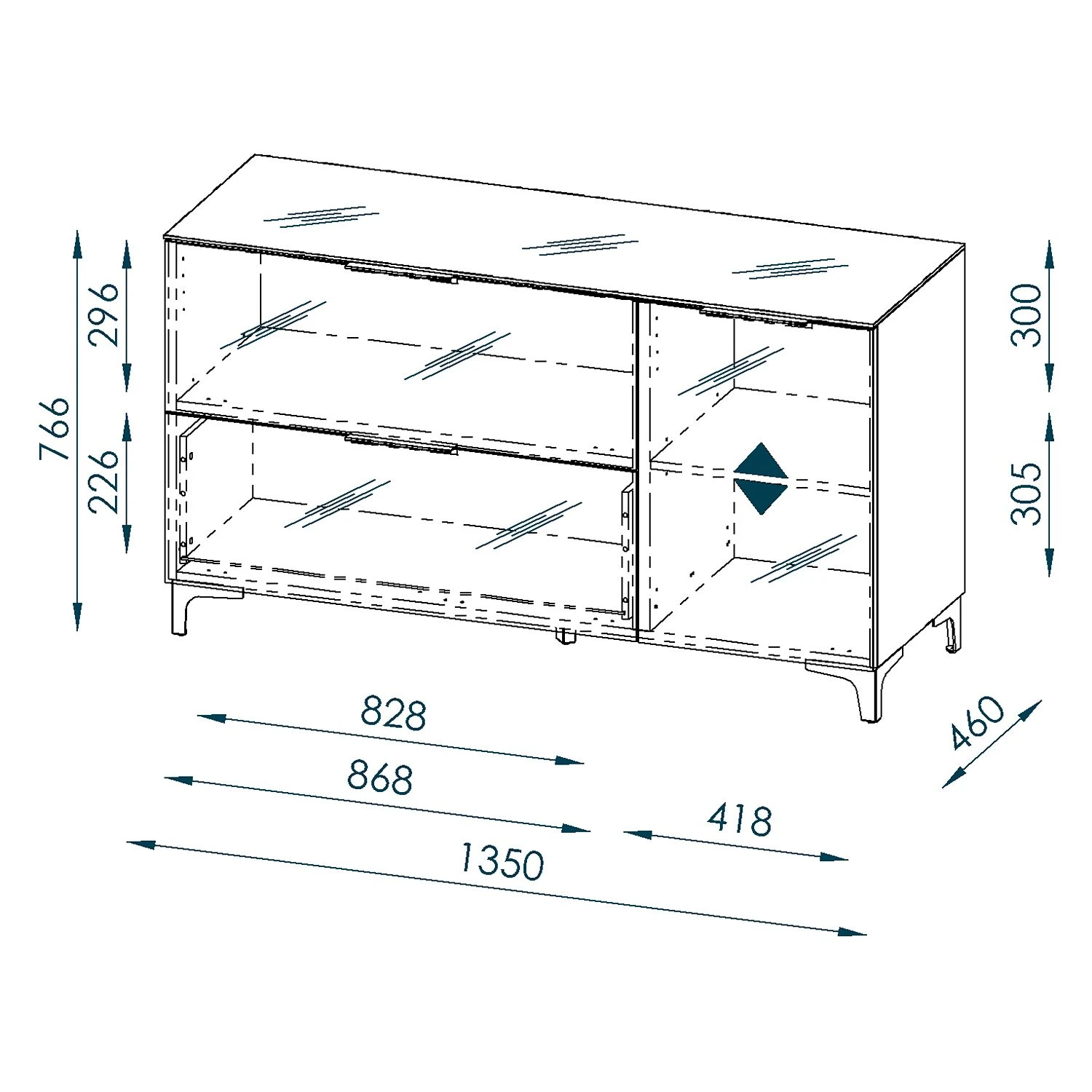 Maja Möbel Sideboard Shino I - Glas Schwarz / Eiche Riviera Dekor 4 Maja Möbel Sideboard Shino I - Glas Schwarz / Eiche Riviera Dekor – Bild 4