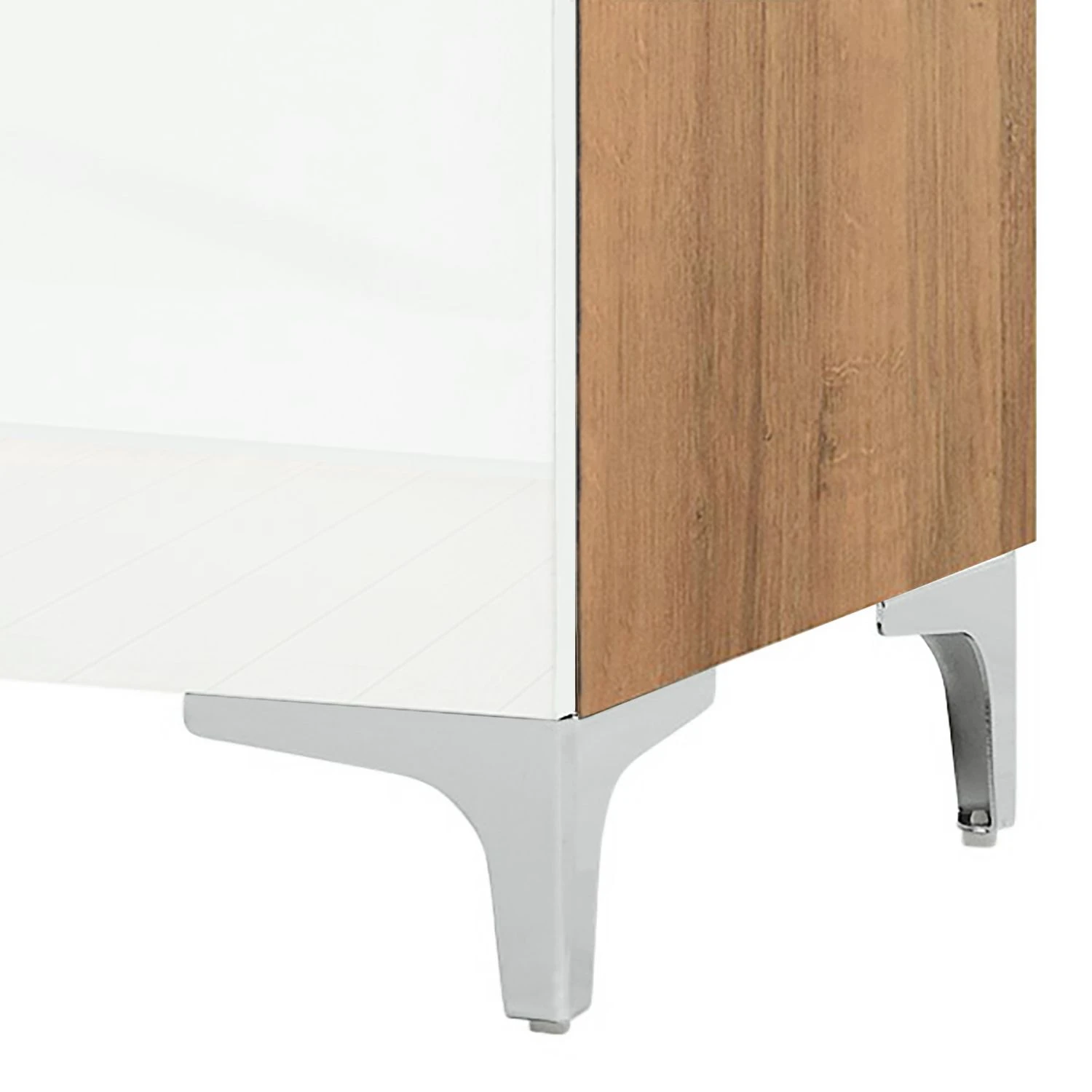 Maja Möbel TV-Lowboard Shino I - Glas Weiß / Eiche Riviera Dekor 3 Maja Möbel TV-Lowboard Shino I - Glas Weiß / Eiche Riviera Dekor – Bild 3