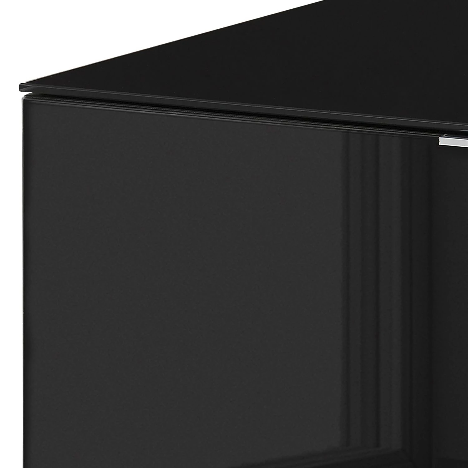 Maja Möbel TV-Lowboard Shino I - Glas Schwarz / Eiche Riviera Dekor 2 Maja Möbel TV-Lowboard Shino I - Glas Schwarz / Eiche Riviera Dekor – Bild 2