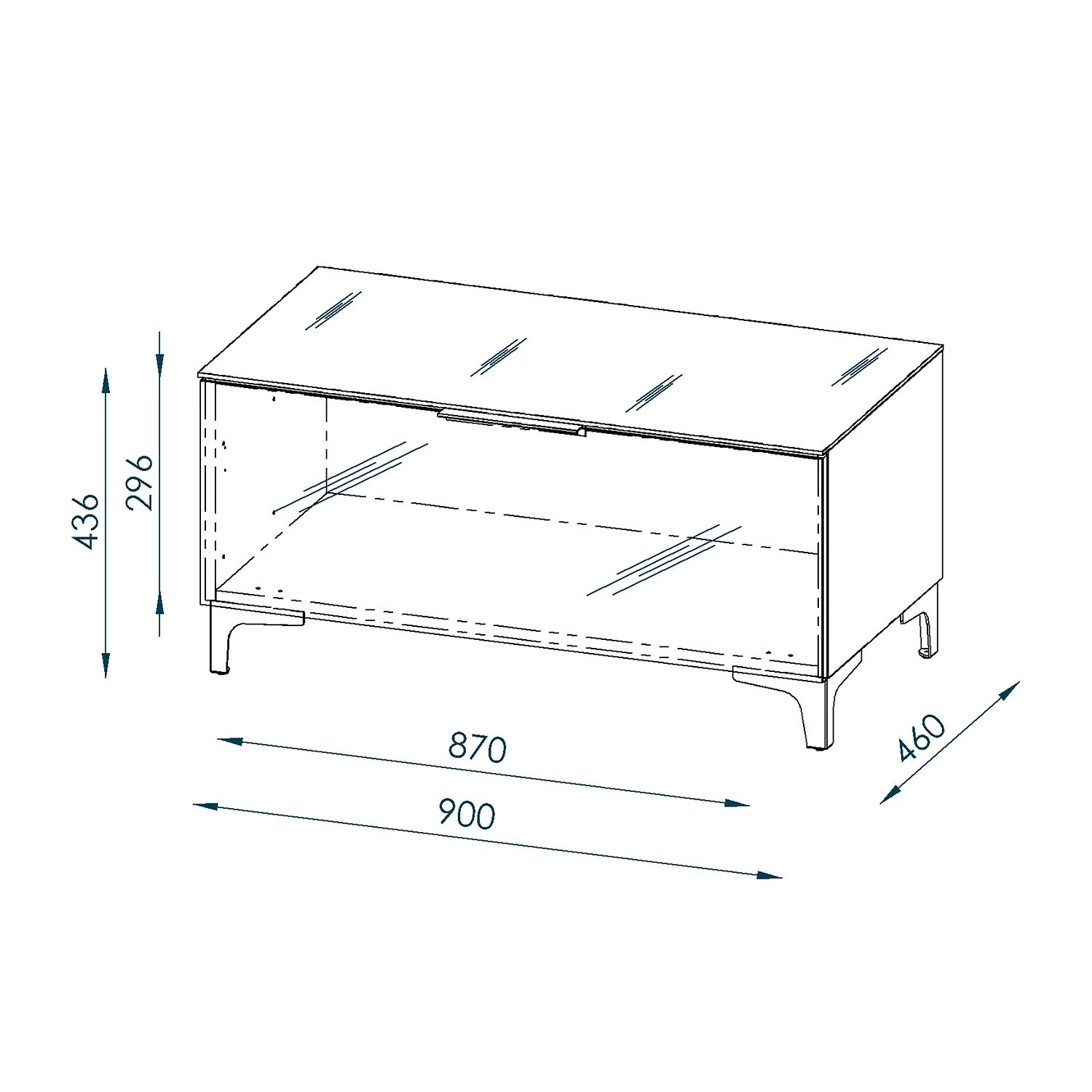 Maja Möbel TV-Lowboard Shino I - Glas Schwarz / Eiche Riviera Dekor 5 Maja Möbel TV-Lowboard Shino I - Glas Schwarz / Eiche Riviera Dekor – Bild 5