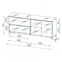 Maja Möbel Sideboard Shino II - Glas Schwarz / Eiche Riviera Dekor 7 Maja Möbel Sideboard Shino II - Glas Schwarz / Eiche Riviera Dekor -Wohnzimmermöbel boutique en ligne 1000170639 190418 12413600001 GALLERYIMAGES P000000001000170639