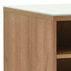 Maja Möbel Couchtisch Shino - Glas Weiß / Eiche Riviera Dekor -Wohnzimmermöbel boutique en ligne 1000170652 190418 12394600239 GALLERYIMAGES P000000001000170652