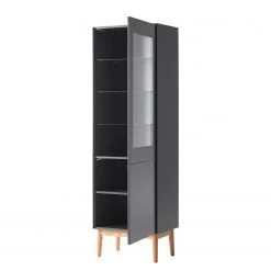 Mørteens Standvitrine Lindholm - Eiche teilmassiv - Matt Grau -Wohnzimmermöbel boutique en ligne 1000170810 190828 14524800004 DETAILS P000000001000170810