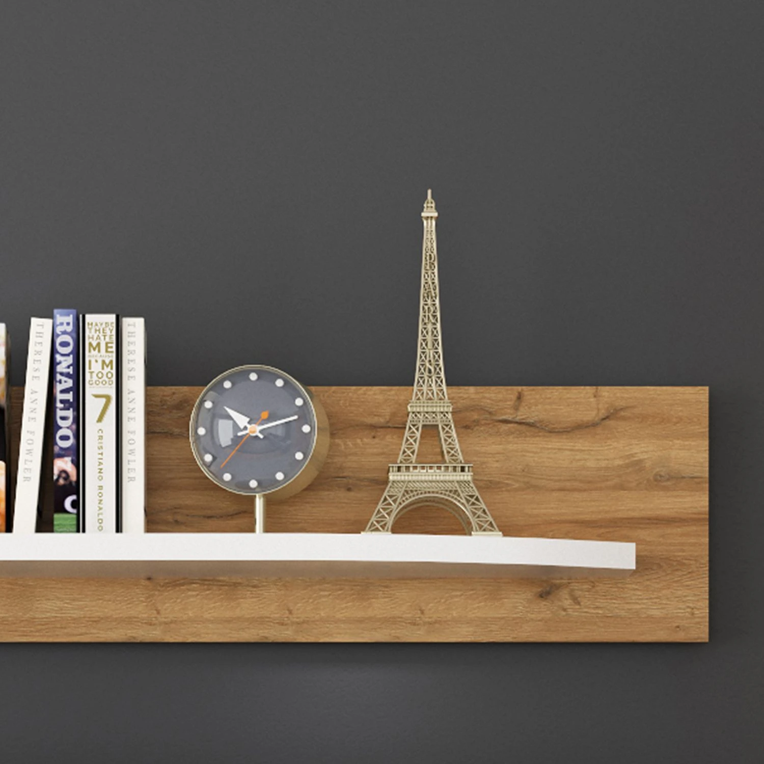 Loftscape Wohnwand Machado (4-teilig) - Hochglanz Weiß / Eiche Grandson Dekor 6 Loftscape Wohnwand Machado (4-teilig) - Hochglanz Weiß / Eiche Grandson Dekor – Bild 6