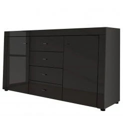 Loftscape Sideboard Moitin - Hochglanz Schwarz / Schwarz
