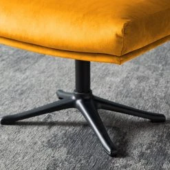 Studio Copenhagen Polsterhocker Garbo VI - Samt Shyla: Senfgelb - Schwarz -Wohnzimmermöbel boutique en ligne 1000172550 200106 10522500280 DETAILS P000000001000172550