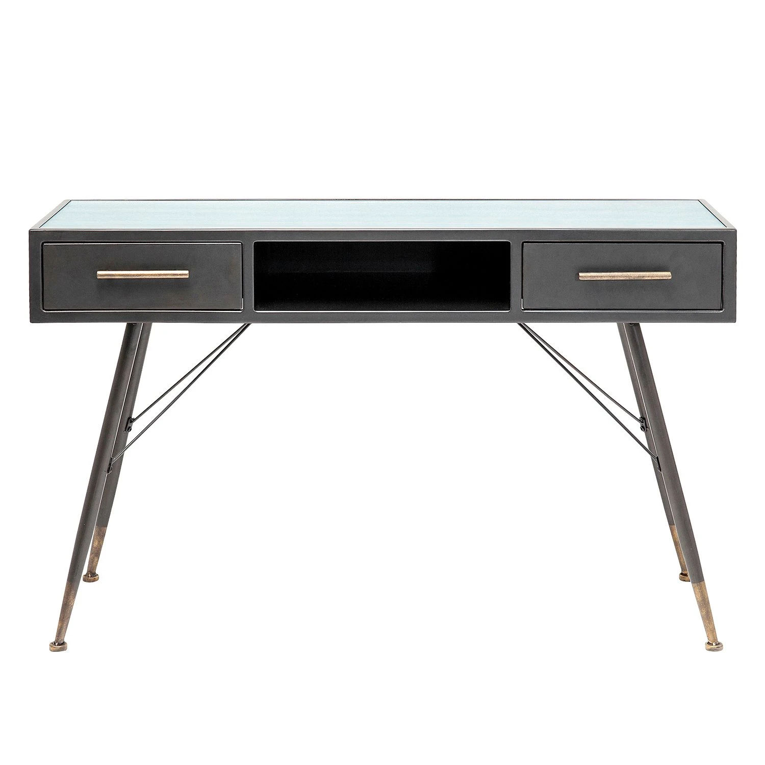 Kare Design Konsolentisch La Gomera - Glas / Stahl - Schwarz / Gold 4 Kare Design Konsolentisch La Gomera - Glas / Stahl - Schwarz / Gold – Bild 4