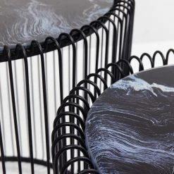 Kare Design Beistelltisch Wire (2-teilig) - Glas / Stahl - Schwarz 19 Kare Design Beistelltisch Wire (2-teilig) - Glas / Stahl - Schwarz -Wohnzimmermöbel boutique en ligne 1000172882 190429 08143900476 GALLERYIMAGES P000000001000172882