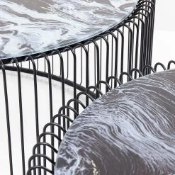 Kare Design Couchtisch Wire I (2er-Set) - Glas / Stahl - Schwarz 10 Kare Design Couchtisch Wire I (2er-Set) - Glas / Stahl - Schwarz -Wohnzimmermöbel boutique en ligne 1000172884 190429 08144000489 GALLERYIMAGES P000000001000172884