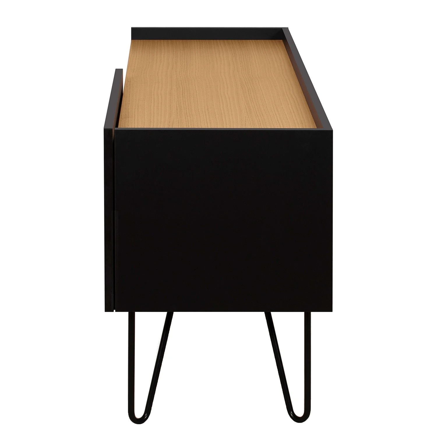 Temahome TV-Lowboard Nina - Eiche / Schwarz 6 Temahome TV-Lowboard Nina - Eiche / Schwarz – Bild 6