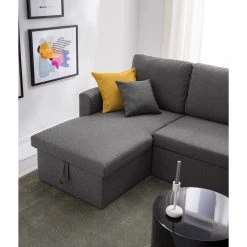 Fredriks Ecksofa Coventry I - Webstoff - Grau -Wohnzimmermöbel boutique en ligne 1000172911 210614 18412001336 DETAILS P000000001000172911