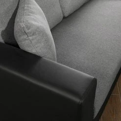 Fredriks Ecksofa Coventry II - Kunstleder/Webstoff - Grau / Schwarz -Wohnzimmermöbel boutique en ligne 1000172943 190724 16080800033 DETAILS P000000001000172943