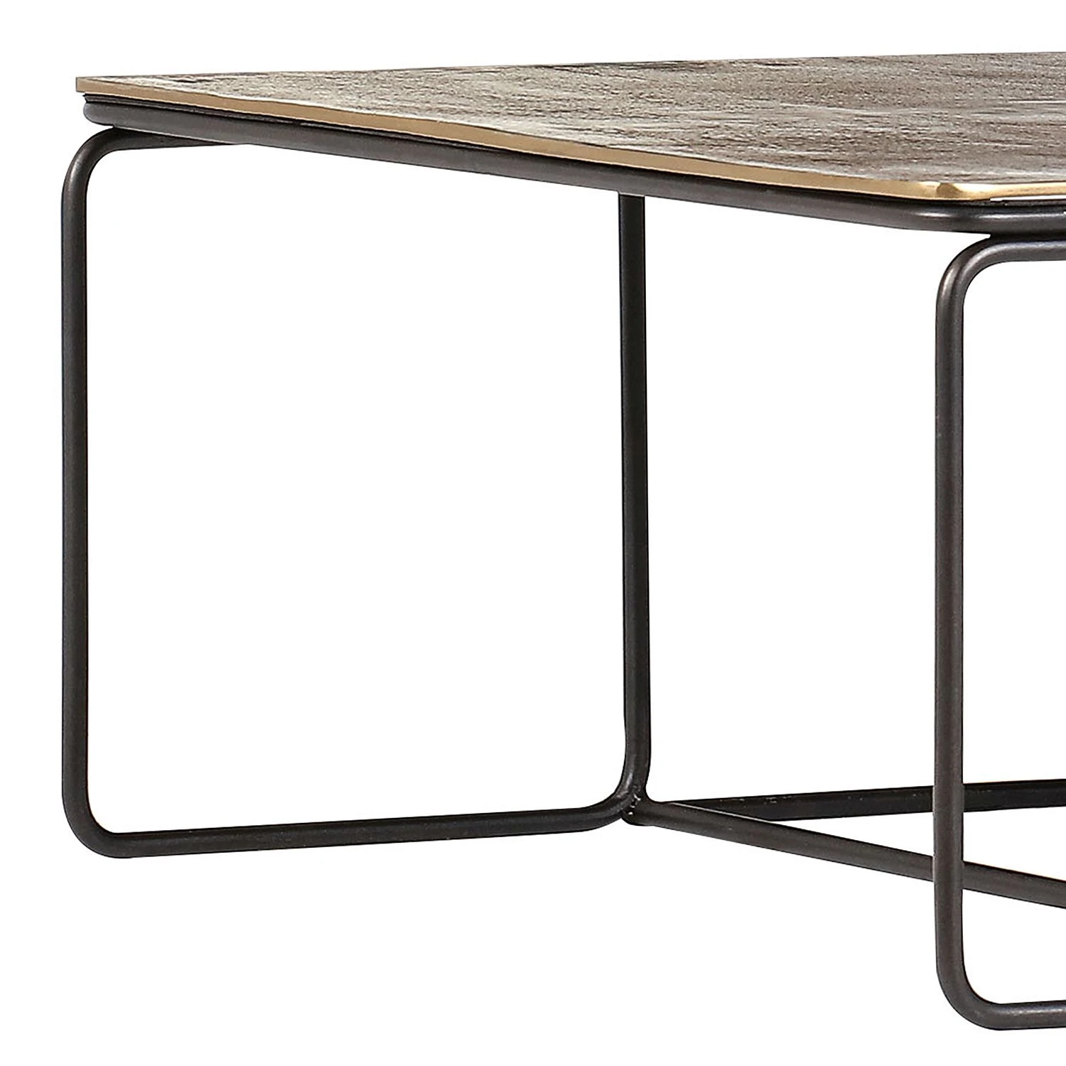 Ars manufacti Couchtisch Tokko (2er-Set) - Eisen - Messing / Schwarz 4 Ars manufacti Couchtisch Tokko (2er-Set) - Eisen - Messing / Schwarz – Bild 4