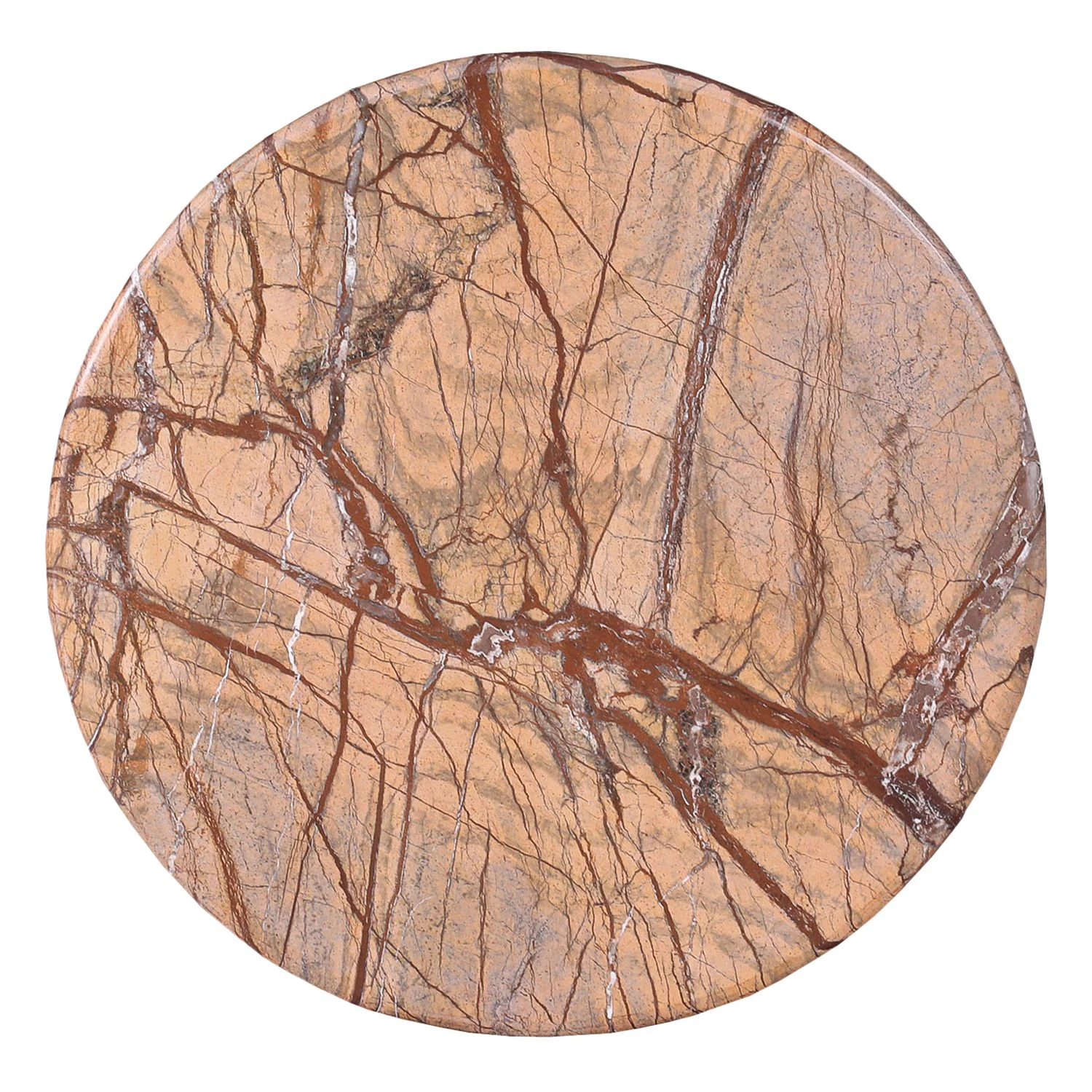 Jack & Alice Beistelltisch Miya - Marmor / Metall - Marmor Braun / Kupfer 4 Jack & Alice Beistelltisch Miya - Marmor / Metall - Marmor Braun / Kupfer – Bild 4