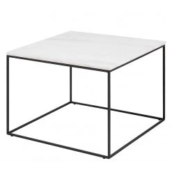 Norrwood Couchtisch Rocklea II - Marmor / Metall - Marmor Weiß / Schwarz