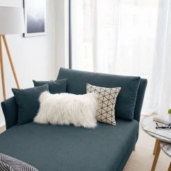 Mørteens Recamiere Hillarys II - Webstoff - Blaugrau - Breite: 110 cm - Armlehne davorstehend rechts -Wohnzimmermöbel boutique en ligne 1000174353 211203 10134300455 DETAILS P000000001000174353