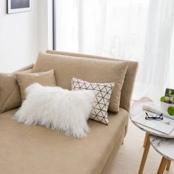 Ars Natura Recamiere Hillarys III - Antiklederlook - Latte Macchiato - Breite: 110 cm - Armlehne davorstehend rechts -Wohnzimmermöbel boutique en ligne 1000174362 220712 100 DETAILS P000000001000174362