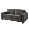 Maison Belfort Schlafsofa Lierde II - Webstoff - Grau - Breite: 162 cm