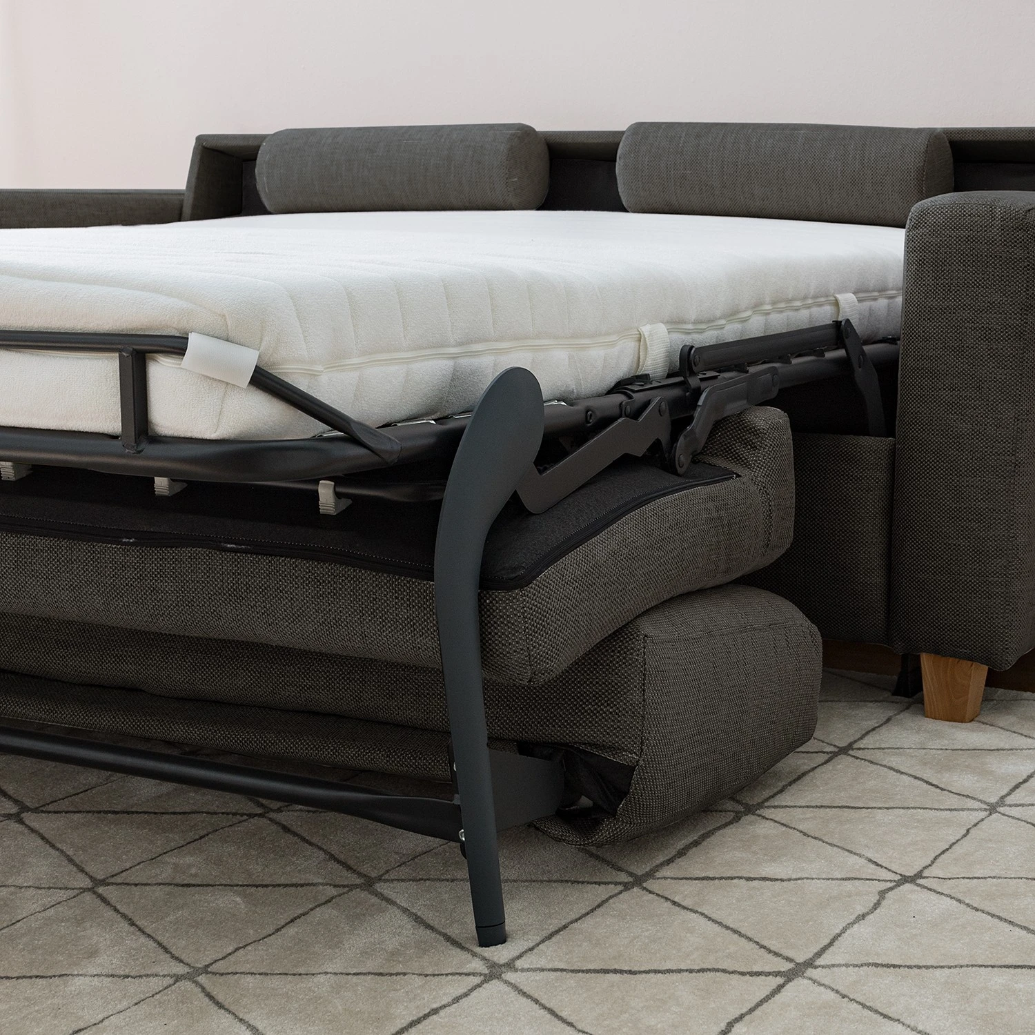 Maison Belfort Schlafsofa Lierde II - Webstoff - Grau - Breite: 162 cm 20 Maison Belfort Schlafsofa Lierde II - Webstoff - Grau - Breite: 162 cm – Bild 20