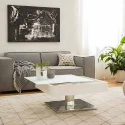 Fredriks Couchtisch Zenda - Weiß / Silber -Wohnzimmermöbel boutique en ligne 1000174642 200715 06264300023 MOOD DETAILS P000000001000174642 mood