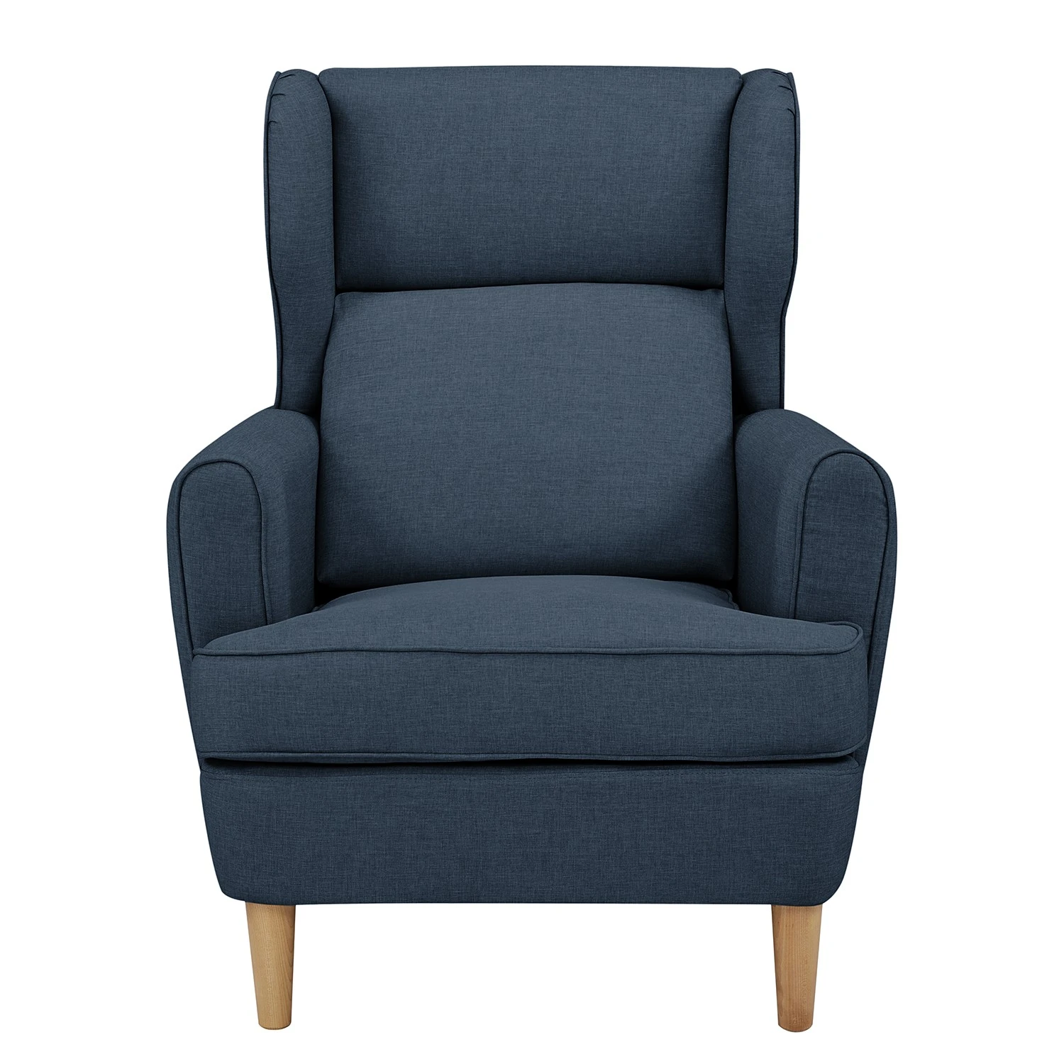 Maison Belfort Ohrensessel Boddin I - Webstoff - Jeansblau 4 Maison Belfort Ohrensessel Boddin I - Webstoff - Jeansblau – Bild 4