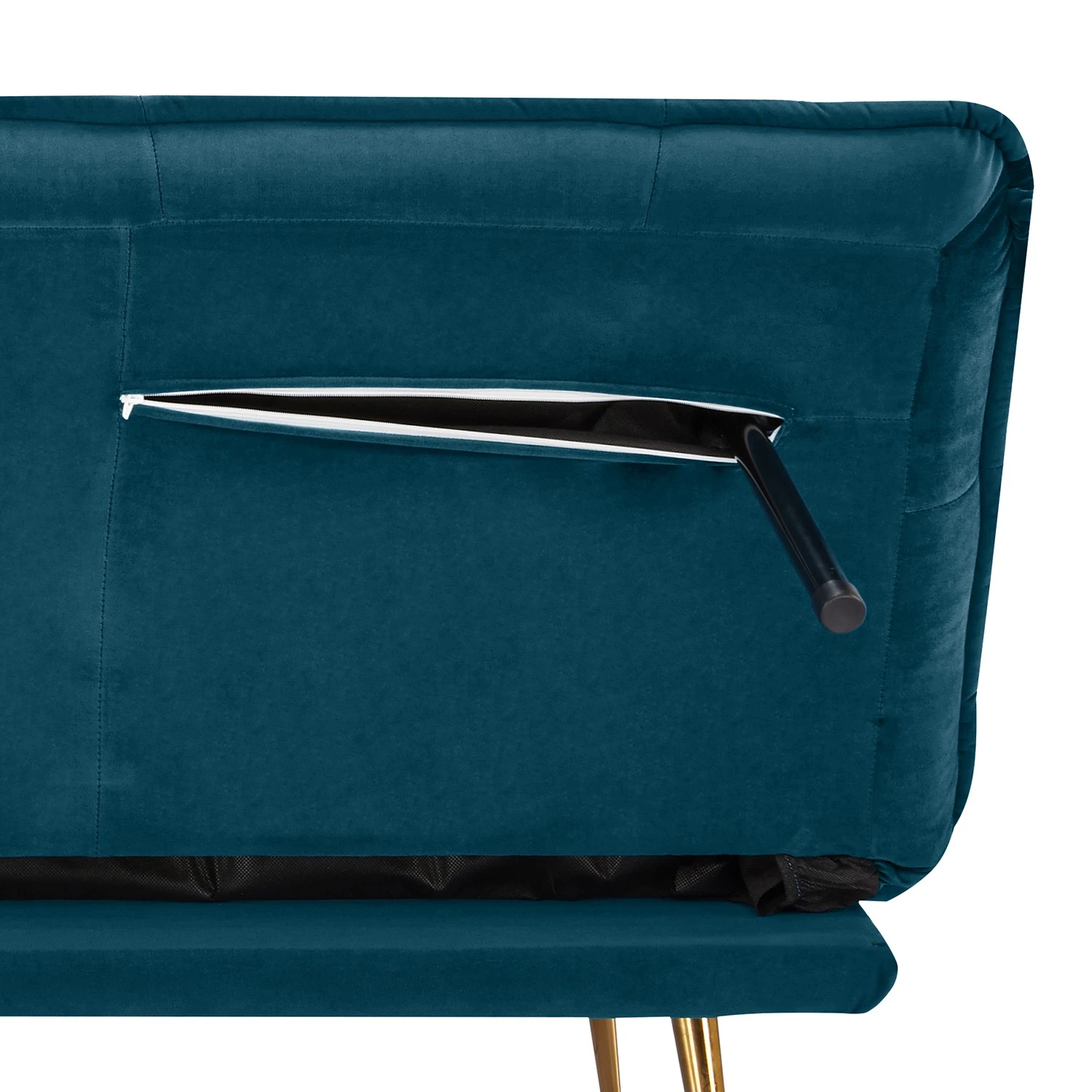 Jack & Alice Schlafsofa Timbo - Samt - Marineblau 9 Jack & Alice Schlafsofa Timbo - Samt - Marineblau – Bild 9