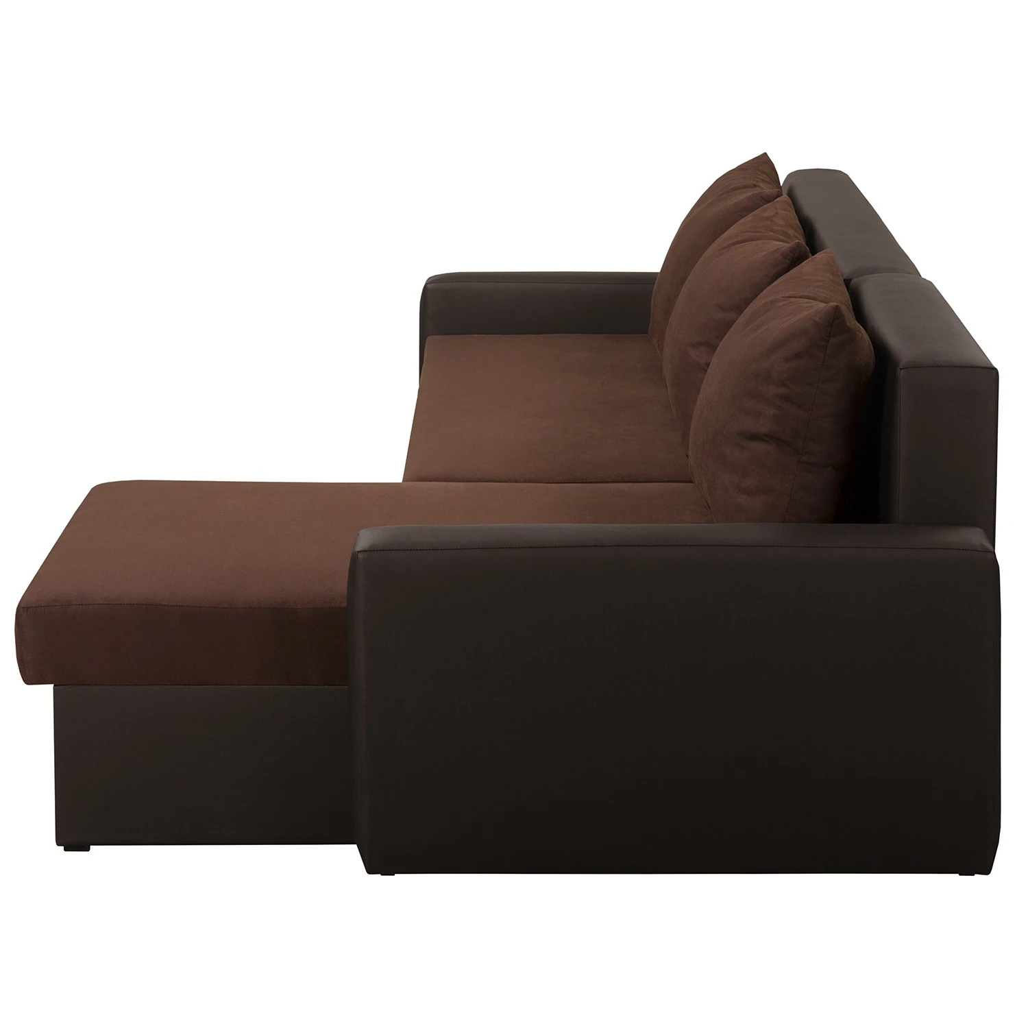Fredriks Ecksofa Kardinya - Kunstleder / Microfaser - Dunkelbraun - Longchair davorstehend rechts 6 Fredriks Ecksofa Kardinya - Kunstleder / Microfaser - Dunkelbraun - Longchair davorstehend rechts – Bild 6