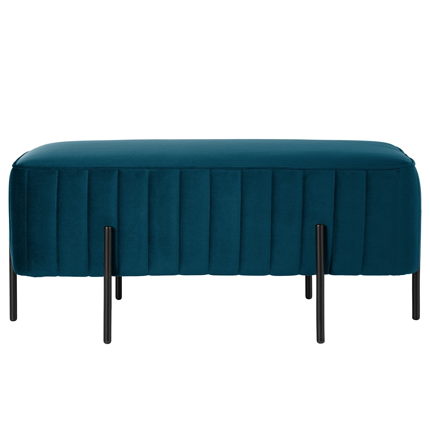 Jack & Alice Polsterhocker Raich I - Samt - Dunkelblau 4 Jack & Alice Polsterhocker Raich I - Samt - Dunkelblau – Bild 4