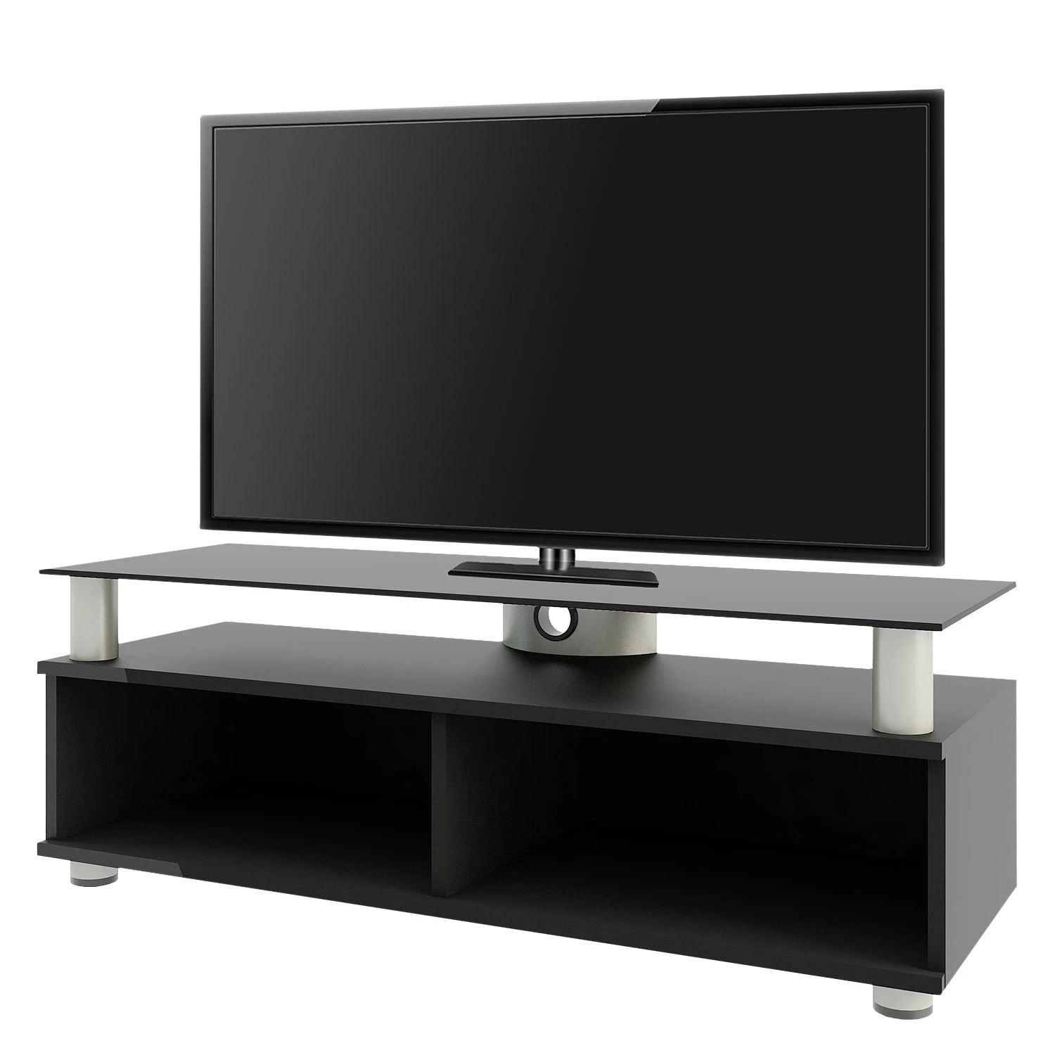 VCM TV-Lowboard Clunis - Schwarz 1 VCM TV-Lowboard Clunis - Schwarz