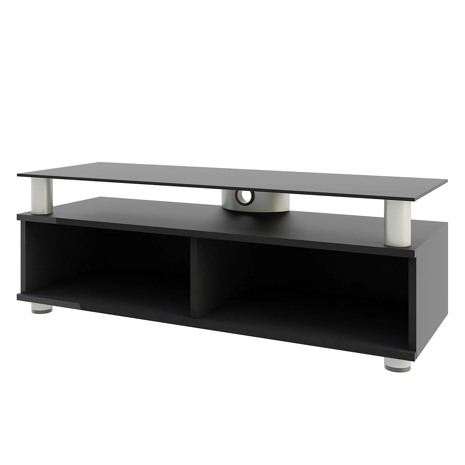 VCM TV-Lowboard Clunis - Schwarz 2 VCM TV-Lowboard Clunis - Schwarz – Bild 2