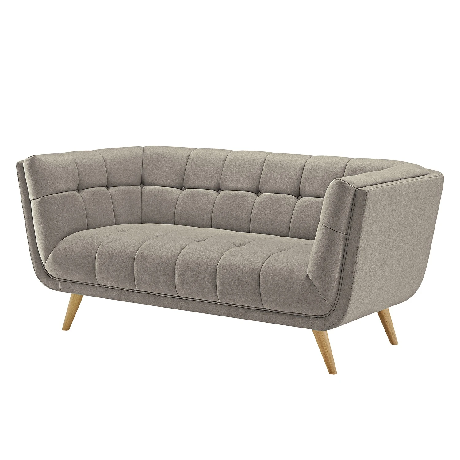Mørteens Sofa Cameta (2-Sitzer) - Webstoff - Grau 1 Mørteens Sofa Cameta (2-Sitzer) - Webstoff - Grau