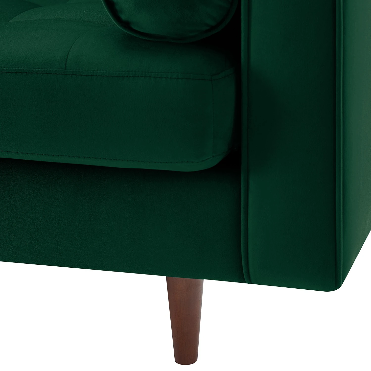 Jack & Alice Sofa Pirk (2-Sitzer) - Samt - Dunkelgrün 8 Jack & Alice Sofa Pirk (2-Sitzer) - Samt - Dunkelgrün – Bild 8