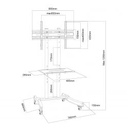 VCM TV-Rack B-MS - Höhe: 125 cm -Wohnzimmermöbel boutique en ligne 1000176162 190604 06452700256 GALLERYIMAGES P000000001000176162