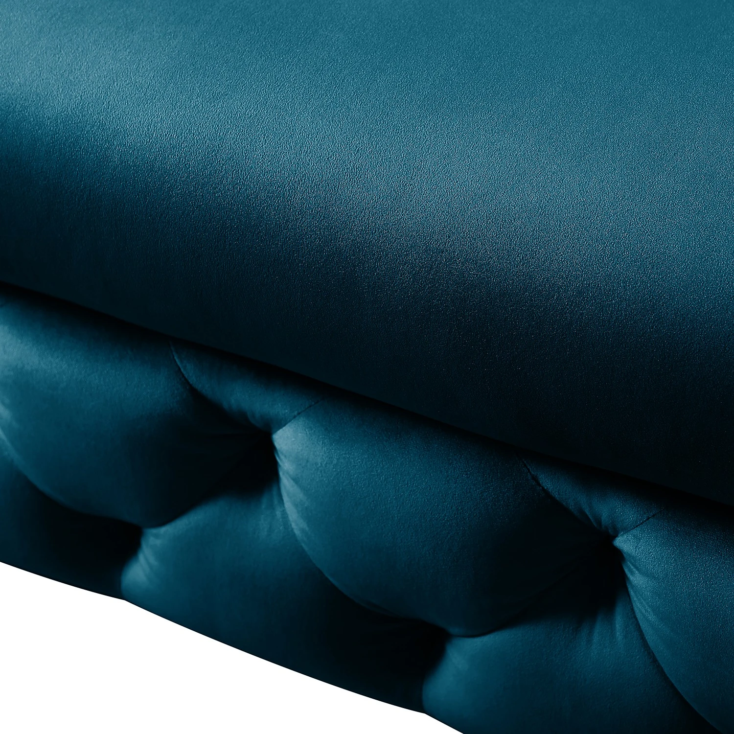 Jack & Alice Polsterhocker Leominster I - Samt - Marineblau 5 Jack & Alice Polsterhocker Leominster I - Samt - Marineblau – Bild 5