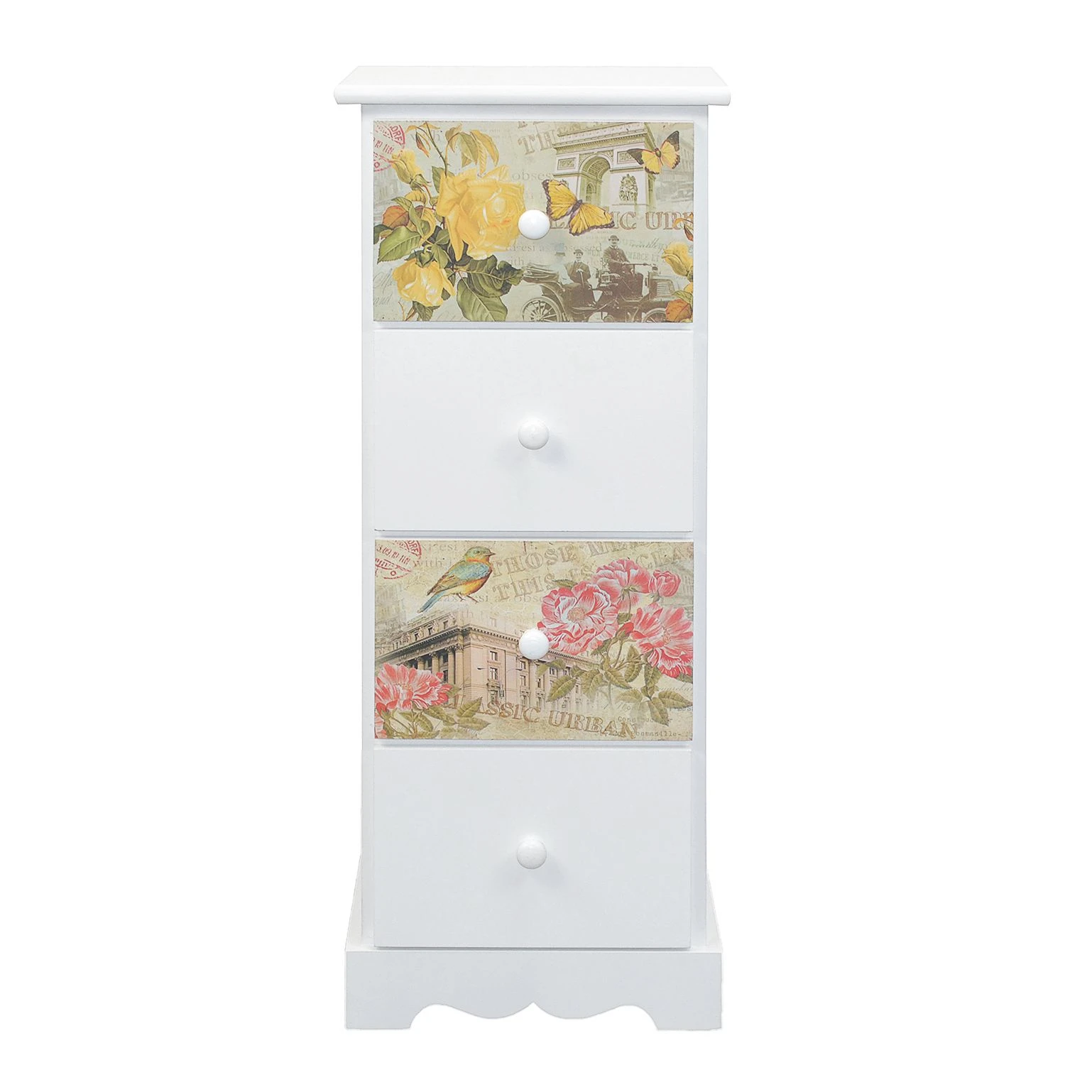 Ridgevalley Kommode Skjern - Paulownia teilmassiv - Weiß - Höhe: 77 cm 2 Ridgevalley Kommode Skjern - Paulownia teilmassiv - Weiß - Höhe: 77 cm – Bild 2