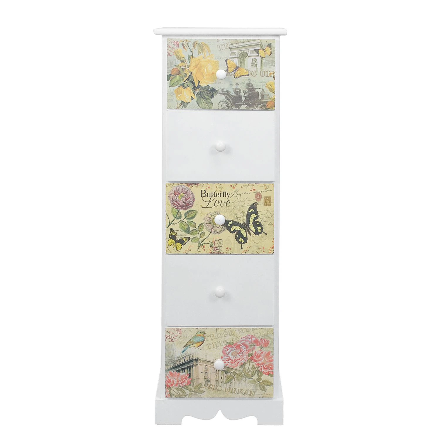 Ridgevalley Kommode Skjern - Paulownia teilmassiv - Weiß - Höhe: 95 cm 2 Ridgevalley Kommode Skjern - Paulownia teilmassiv - Weiß - Höhe: 95 cm – Bild 2