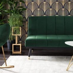 Jack & Alice Schlafsofa Lemming - Samt - Dunkelgrün -Wohnzimmermöbel boutique en ligne 1000176644 200406 16214700002 DETAILS P000000001000176644