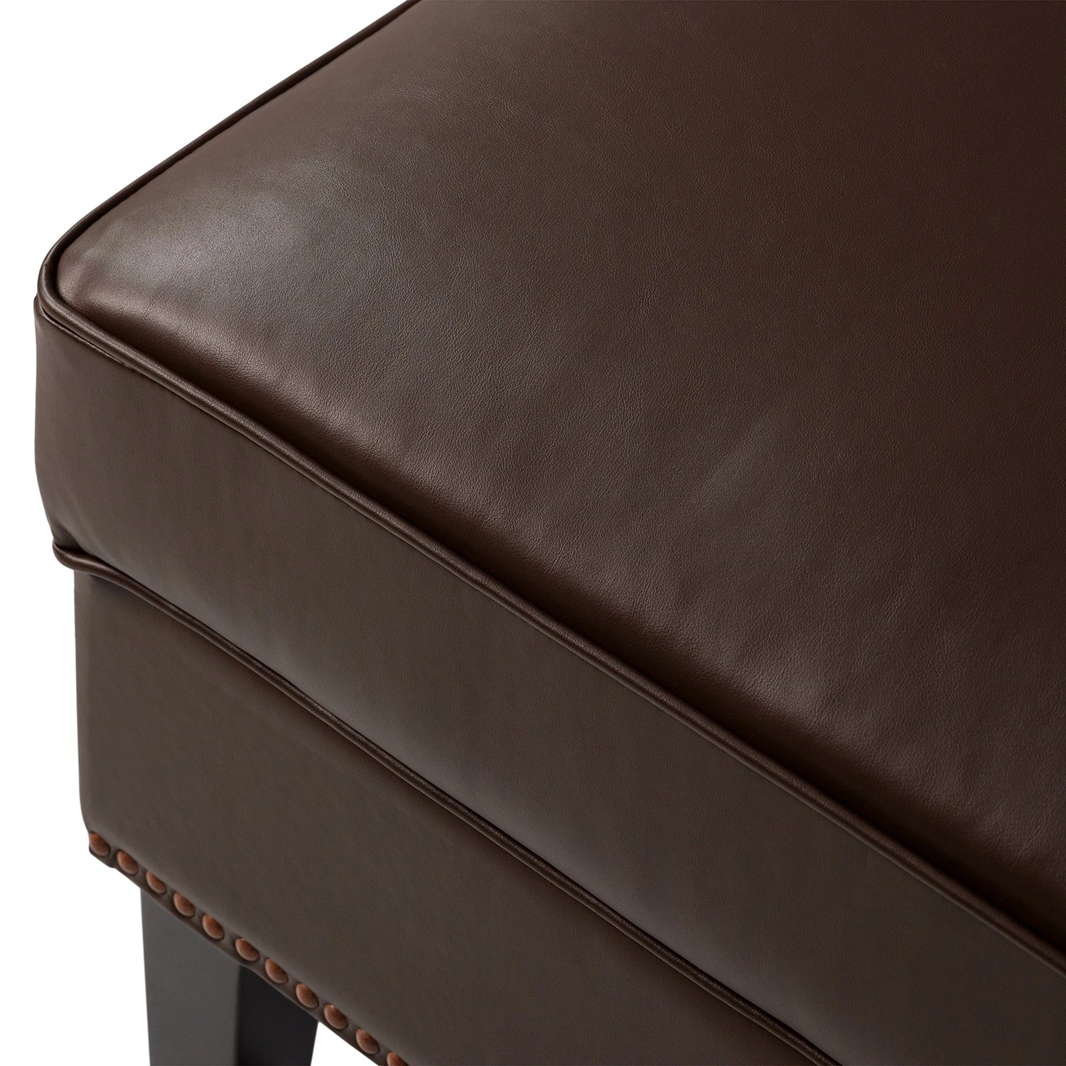 Maison Belfort Polsterhocker Migron - Kunstleder - Braun 12 Maison Belfort Polsterhocker Migron - Kunstleder - Braun – Bild 12