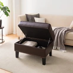 Maison Belfort Polsterhocker Migron - Kunstleder - Braun 18 Maison Belfort Polsterhocker Migron - Kunstleder - Braun -Wohnzimmermöbel boutique en ligne 1000176673 210504 13363600046 MOOD DETAILS P000000001000176673 mood