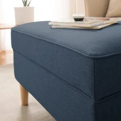 Mørteens Polsterhocker Boddin I - Webstoff - Jeansblau -Wohnzimmermöbel boutique en ligne 1000176674 210504 13363800055 DETAILS P000000001000176674