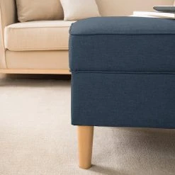 Mørteens Polsterhocker Boddin I - Webstoff - Jeansblau -Wohnzimmermöbel boutique en ligne 1000176674 210504 13363900058 DETAILS P000000001000176674
