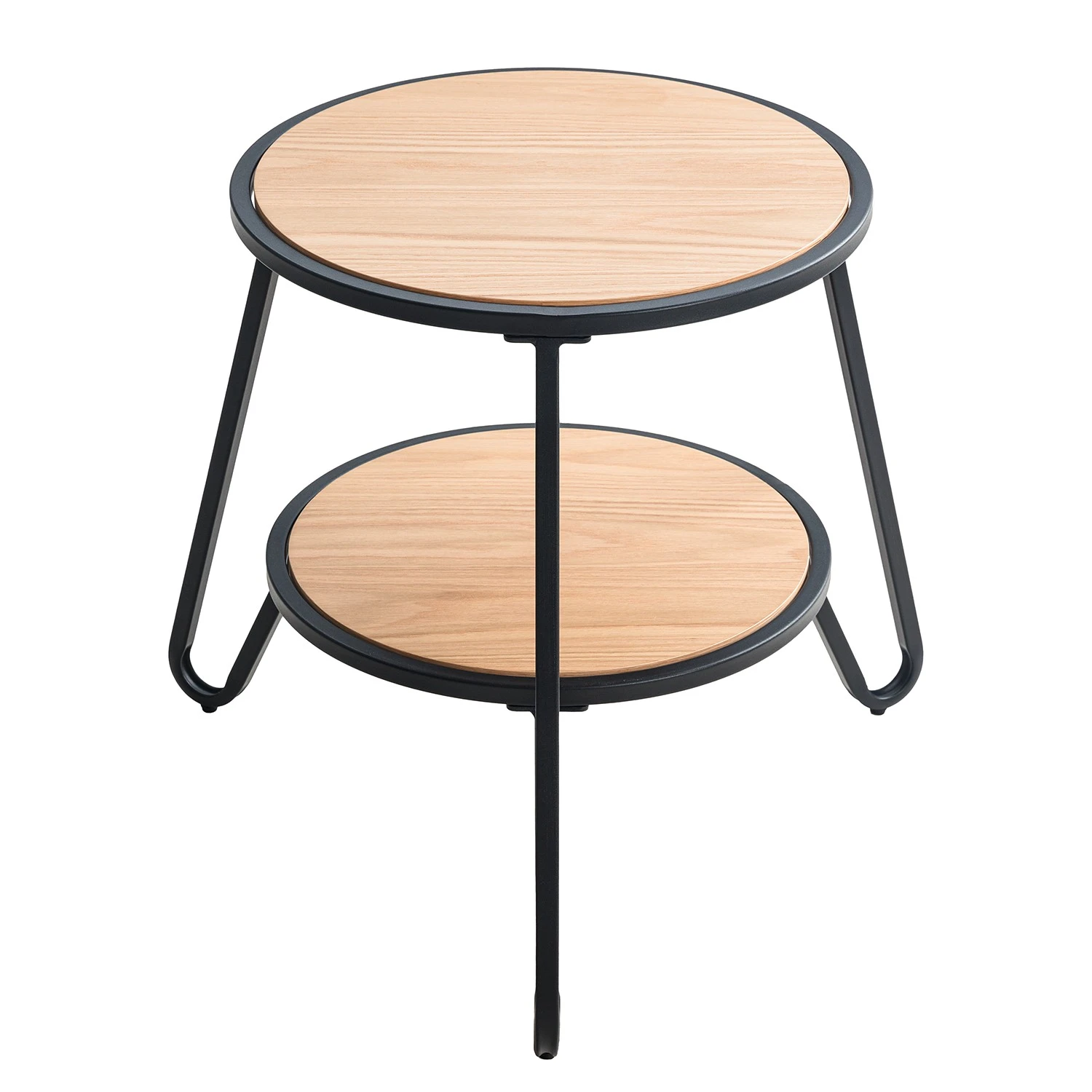 Mørteens Beistelltisch Beerse - Echtholzfurnier - Eiche / Schwarz 5 Mørteens Beistelltisch Beerse - Echtholzfurnier - Eiche / Schwarz – Bild 5