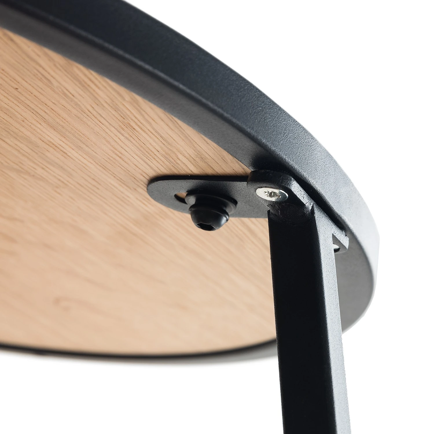 Mørteens Beistelltisch Beerse - Echtholzfurnier - Eiche / Schwarz 8 Mørteens Beistelltisch Beerse - Echtholzfurnier - Eiche / Schwarz – Bild 8