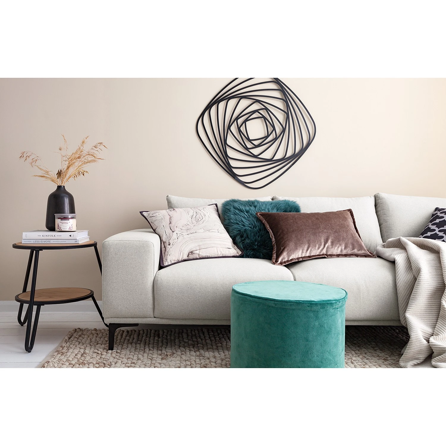 Mørteens Beistelltisch Beerse - Echtholzfurnier - Eiche / Schwarz 4 Mørteens Beistelltisch Beerse - Echtholzfurnier - Eiche / Schwarz – Bild 4