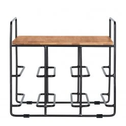 WENKO Weinregal Loft I - Bambus massiv / Edelstahl - Bambus / Schwarz -Wohnzimmermöbel boutique en ligne 1000176884 190627 16584000061 GALLERYIMAGES P000000001000176884