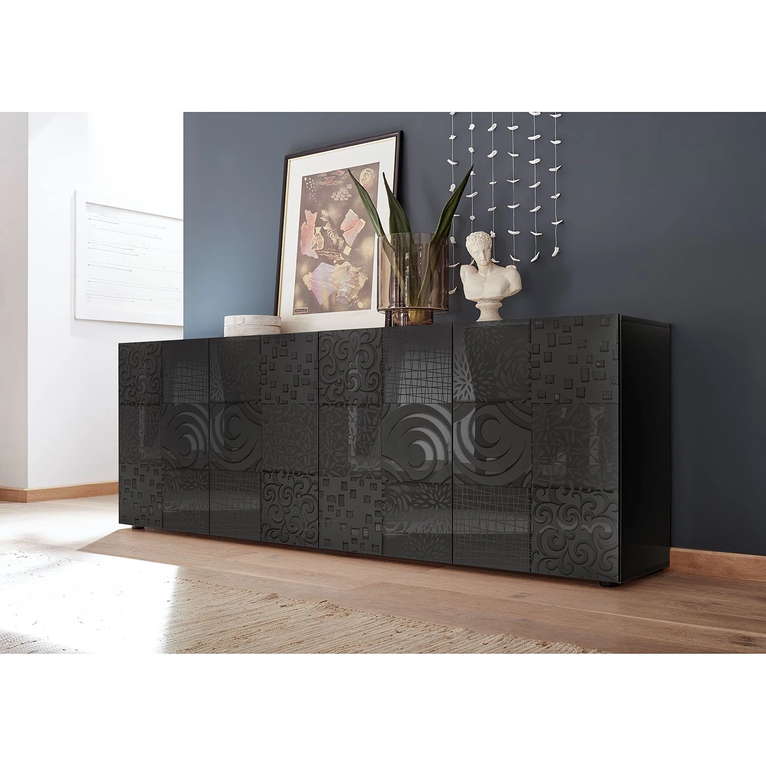LC Spa Sideboard Miro - Anthrazit - Breite: 241 cm 2 LC Spa Sideboard Miro - Anthrazit - Breite: 241 cm – Bild 2