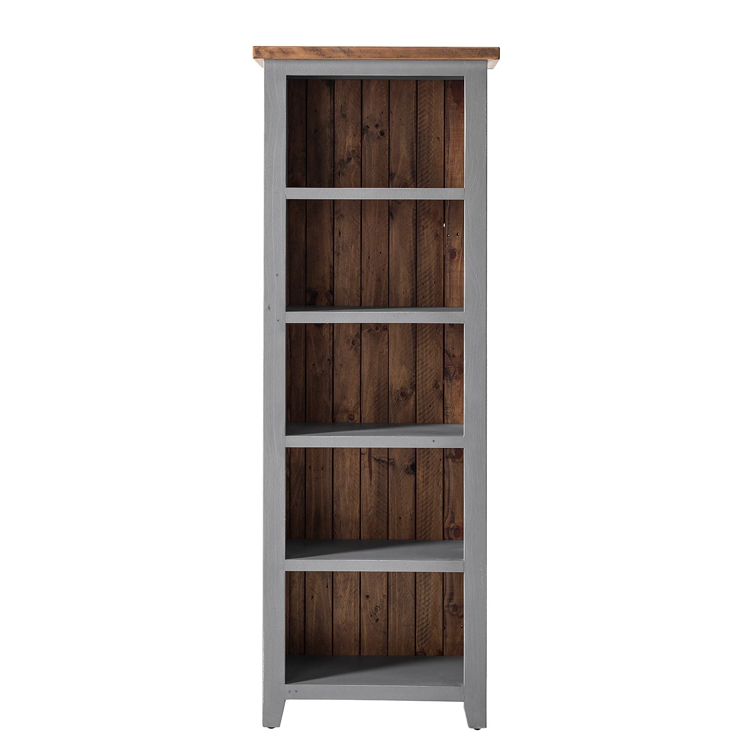 Maison Belfort Bücherregal Balignton II - Kiefer massiv - Grau / Kiefer 3 Maison Belfort Bücherregal Balignton II - Kiefer massiv - Grau / Kiefer – Bild 3