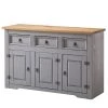 Maison Belfort Sideboard Finca Rustica - Kiefer massiv - Kiefer Grau